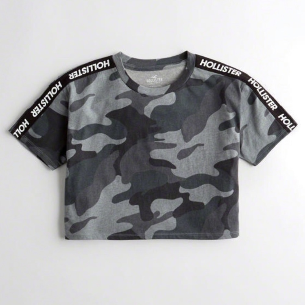 Hollister Camo Ultra Crop Top